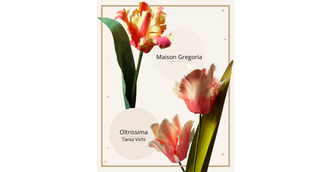 L'arte dei fiori di carta: ispirazioni, carte perlate e il Tulipano Francese